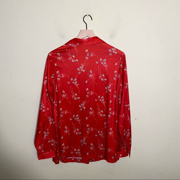 VNTG SEARS Floral long sleeve button down shirt 40 - Picture 3 of 5